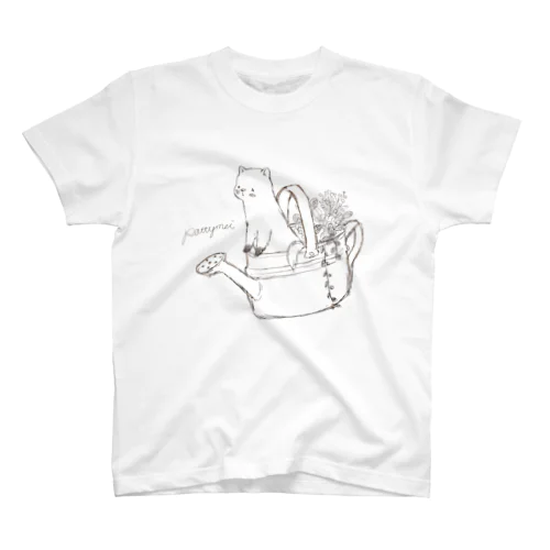 ブリキのジョウロとテン　モノクロ Regular Fit T-Shirt