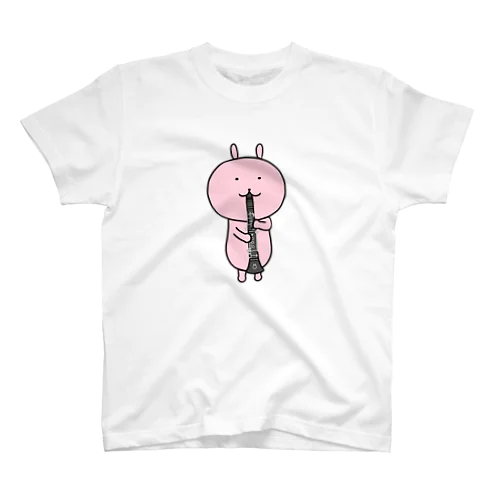 クラリネットを吹くゆずぽろ（イラスト大） Regular Fit T-Shirt