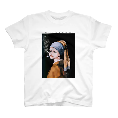 真珠の耳飾りの少女#smoker 티셔츠