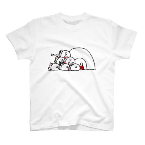 かまくらのうさぎ スタンダードTシャツ