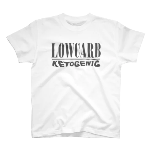 LOWCARB Tee GRAY PRINT Regular Fit T-Shirt