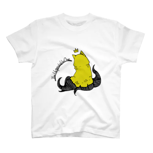 冒涜的な猫ハス（背中色付き） スタンダードTシャツ