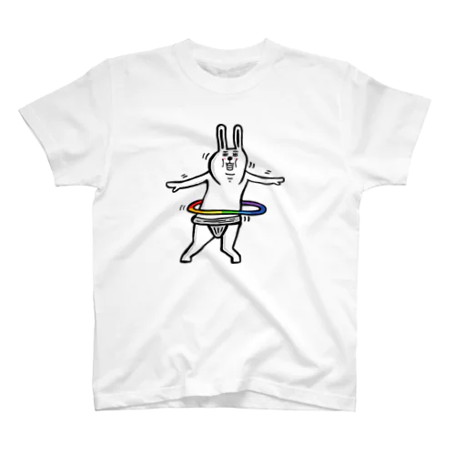 パンツうさぎさん　特技フラフープ スタンダードTシャツ