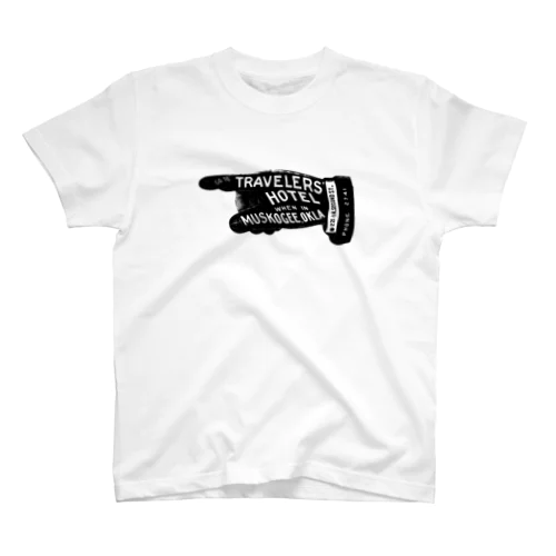 GO TO TRAVELERS HOTEL_BLK スタンダードTシャツ