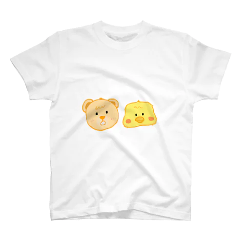 怖がりくまくんとほっぺインコ スタンダードTシャツ