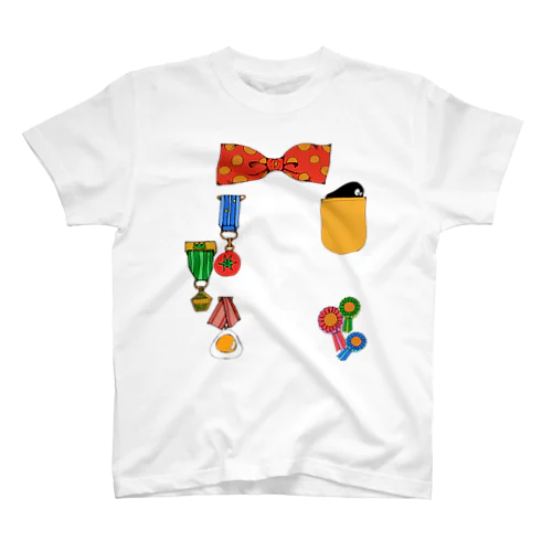 えらくなるTシャツ(あか) Regular Fit T-Shirt