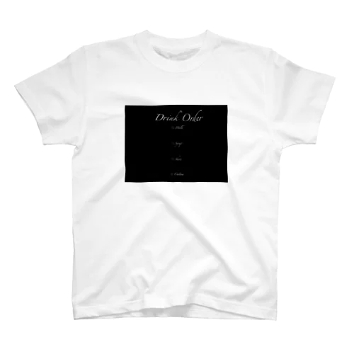 しろうさぎカフェ（Black） スタンダードTシャツ