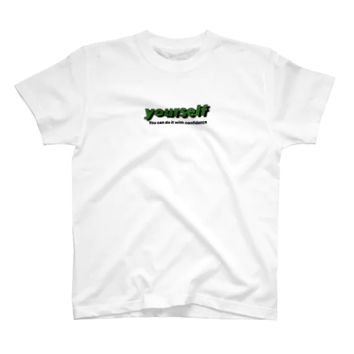 yourselfボックスロゴ　メロンソーダ Regular Fit T-Shirt