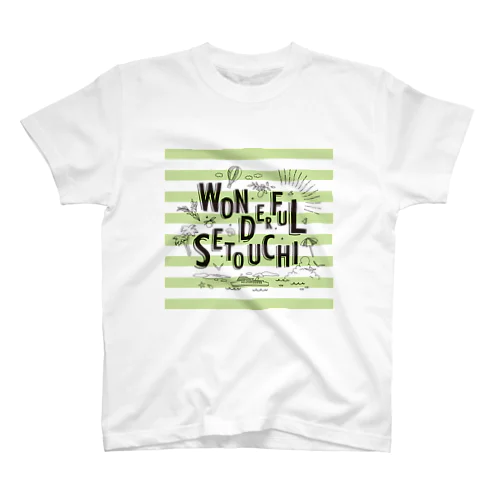 WONDERFUL SETOUCHI GREEN Regular Fit T-Shirt