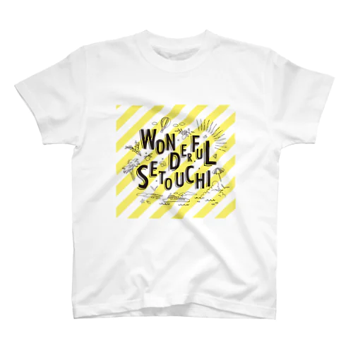 WONDERFUL SETOUCHI YELLOW Regular Fit T-Shirt