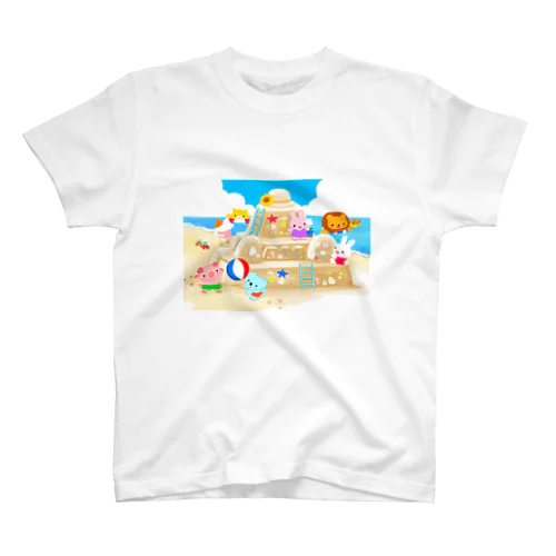 海の砂のお城 スタンダードTシャツ