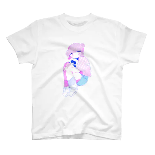 にこにこぱんだと女の子 Regular Fit T-Shirt