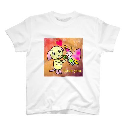 ラブユー　わんちゃん スタンダードTシャツ