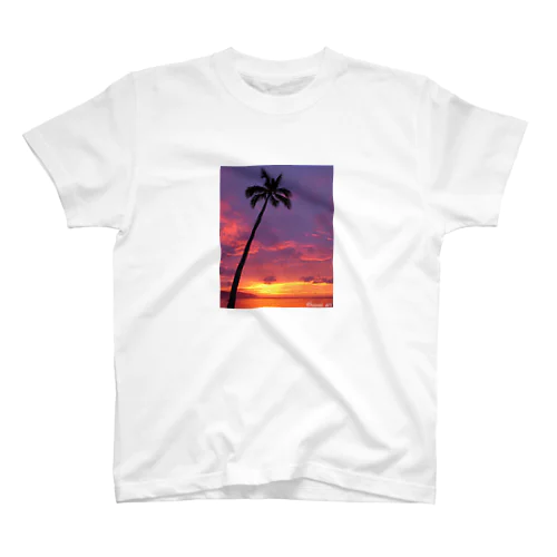 sunsetヤシの木 Regular Fit T-Shirt