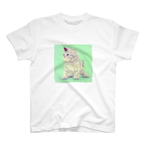 萌獣 猫 ユニャコーン／ゆにゃんこ：たけのこの里 Regular Fit T-Shirt