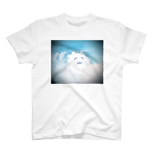 ピースしてる猫雲(にっこり) スタンダードTシャツ