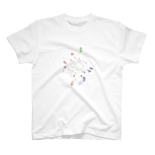 COLORFUL POPCORN MONSTERS Regular Fit T-Shirt