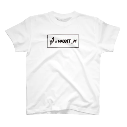 #WONT_M BOXLOGO WHITE スタンダードTシャツ