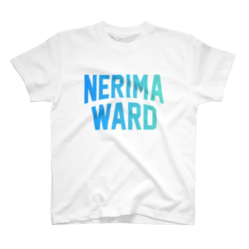 練馬区 NERIMA WARD ロゴブルー　 スタンダードTシャツ