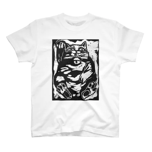 招き猫(木版画) Regular Fit T-Shirt