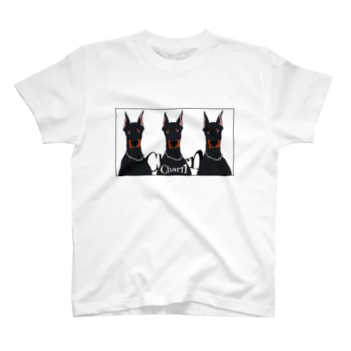 doberman dog スタンダードTシャツ