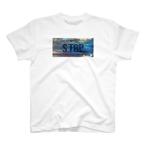 ナンバープレート【STOP】 Regular Fit T-Shirt