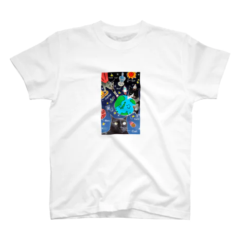 ポップアニマルデザイン（宇宙） スタンダードTシャツ