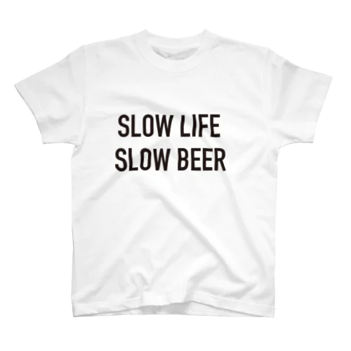 SLOW LIFE, SLOW BEER　Tシャツ Regular Fit T-Shirt