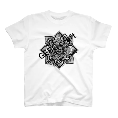 mandala black スタンダードTシャツ