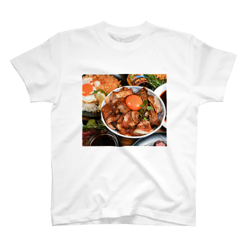 炙り豚しゃぶ丼 Regular Fit T-Shirt