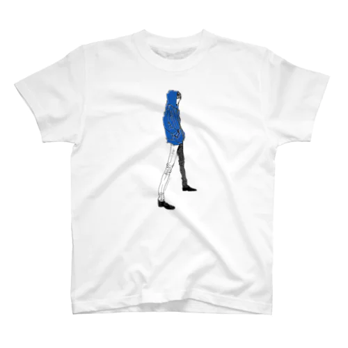 "Blue" いけめんファッショニスタ Regular Fit T-Shirt