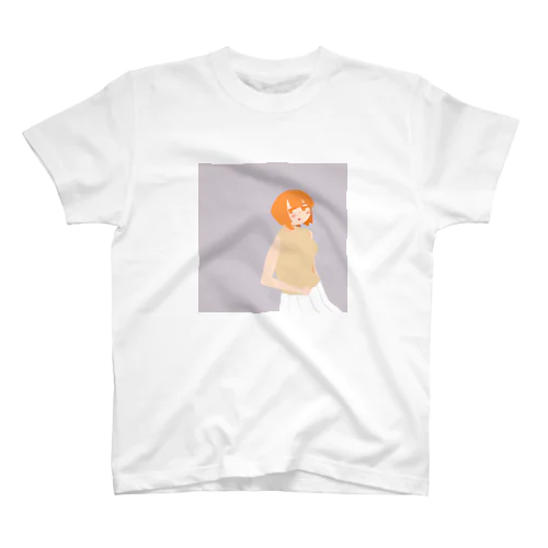 夏の猫背の女の子 Regular Fit T-Shirt