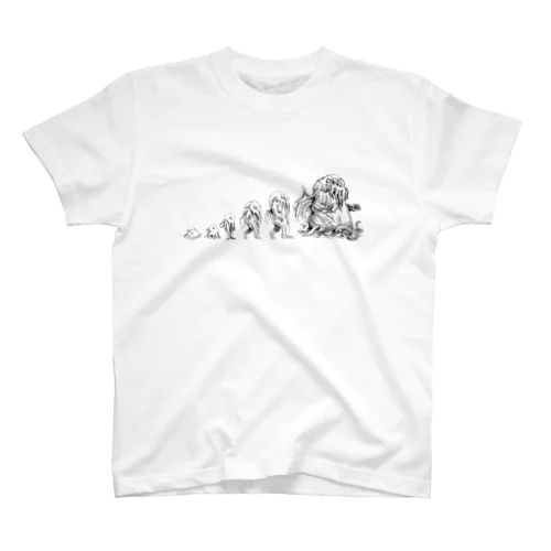 クトゥルフ進化図B スタンダードTシャツ