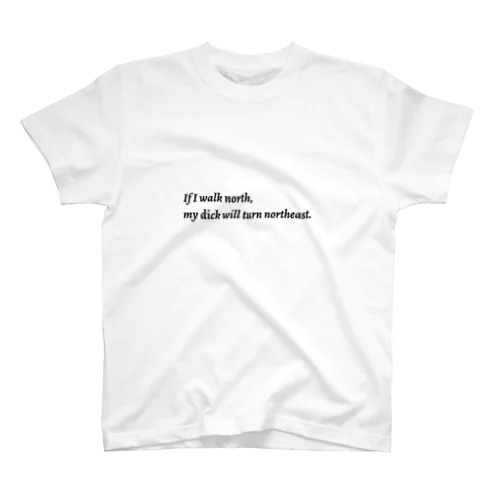 「If I walk north」Tシャツ Regular Fit T-Shirt