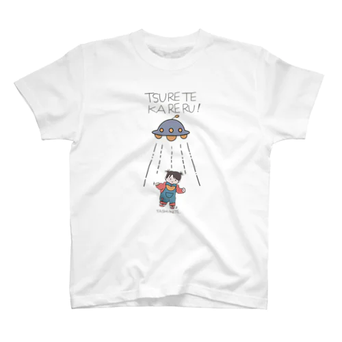 UFOと女の子(色付) Regular Fit T-Shirt