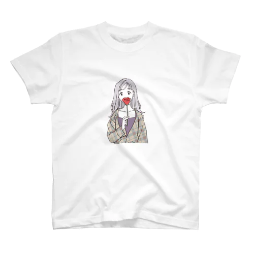 ばらと女の子 Regular Fit T-Shirt