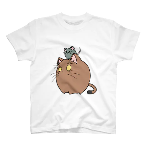 ねこまるとねずみまる スタンダードTシャツ