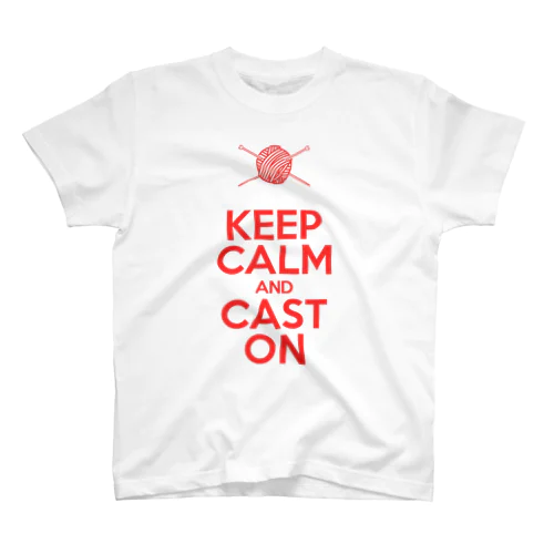 KEEP CALM AND CAST ON スタンダードTシャツ