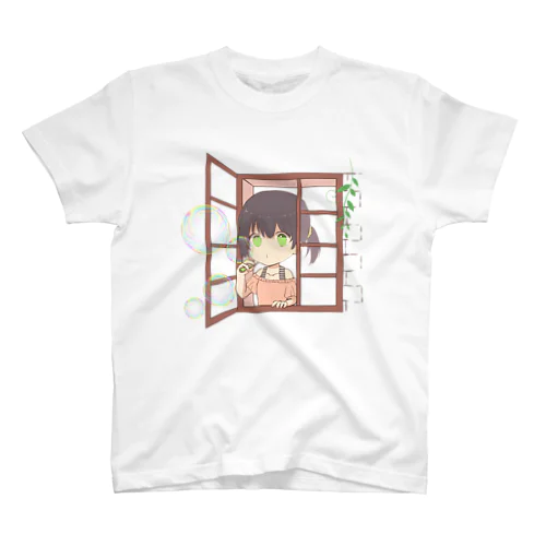 シャボン玉と女の子 Regular Fit T-Shirt