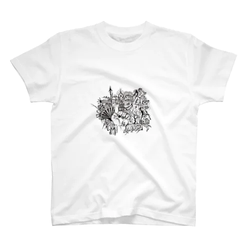夢（白） Regular Fit T-Shirt