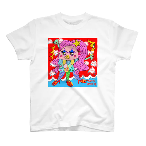 アマビエちゃん　半袖Tシャツ スタンダードTシャツ