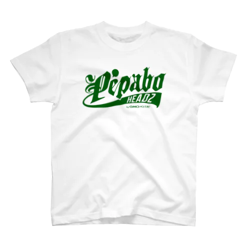 PEPABO HEADZ Green Logo Regular Fit T-Shirt