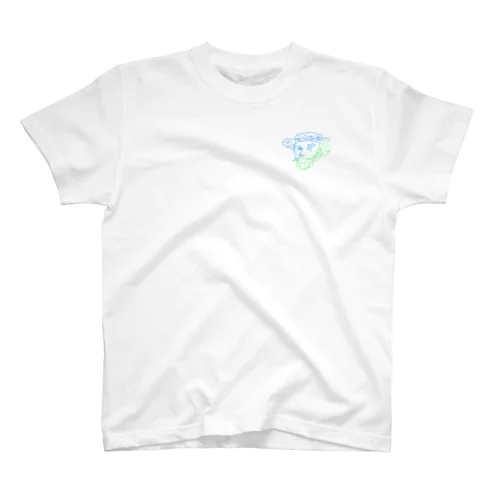 足で描いたゴッホ グラデ Regular Fit T-Shirt