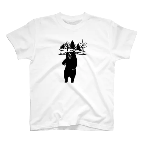 ヒグマ　(黒） Regular Fit T-Shirt