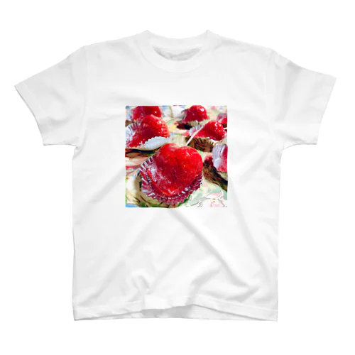 かわいいイチゴ飴 Regular Fit T-Shirt