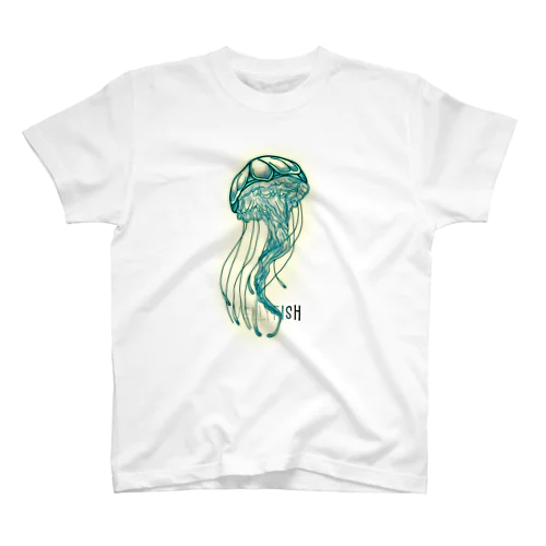 クラゲ(緑 Regular Fit T-Shirt