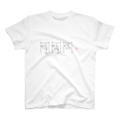 学習性無力感の実験_国語セミナーロゴ付き Regular Fit T-Shirt