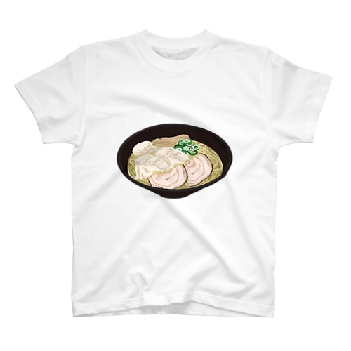 ワンタン＆チャーシュー麺 Regular Fit T-Shirt