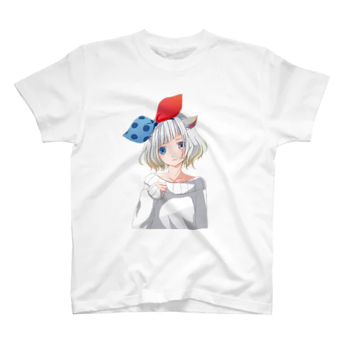 しろ麦ネコさん スタンダードTシャツ