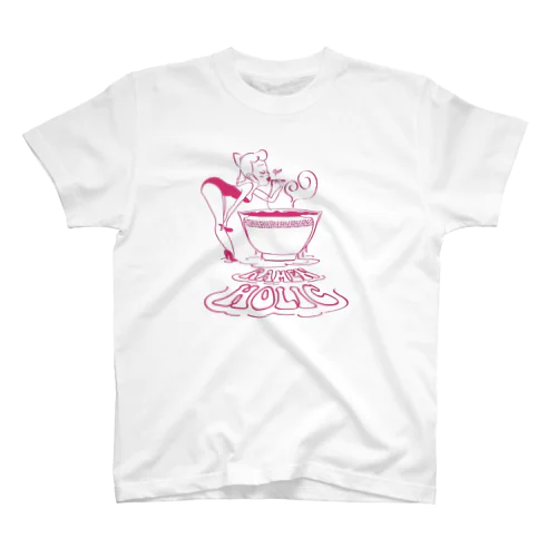 RAMEN HOLIC (ピンク) スタンダードTシャツ